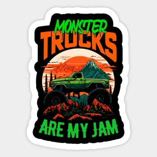 Monster Truck are my Jam Funny Sticker